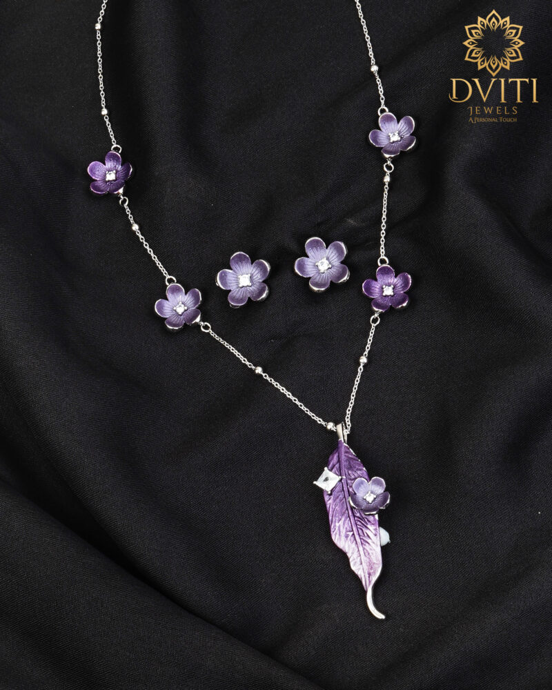 Luminous purple flower