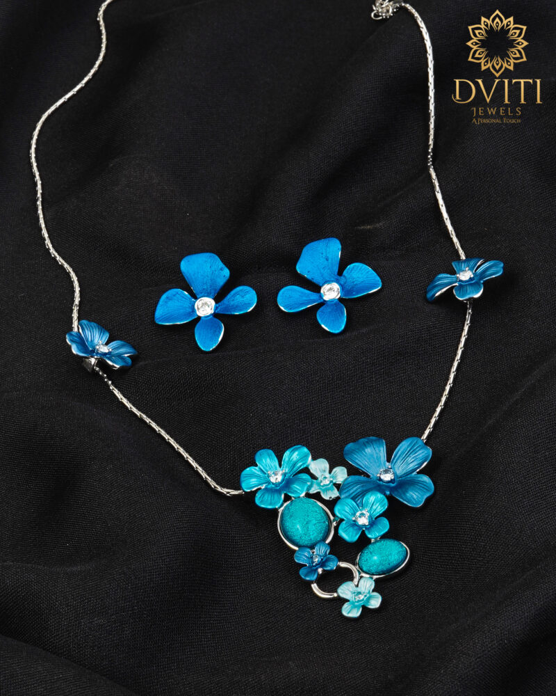 Blue berry stone pendant