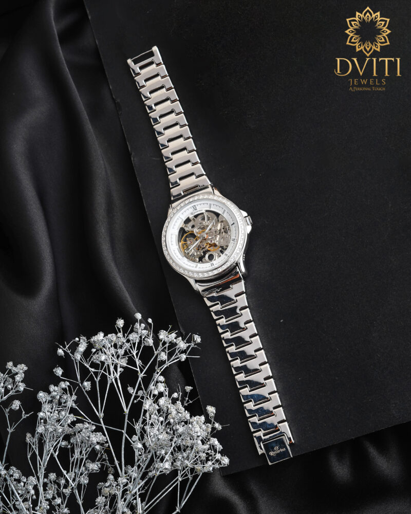 Roxerina white dial watch